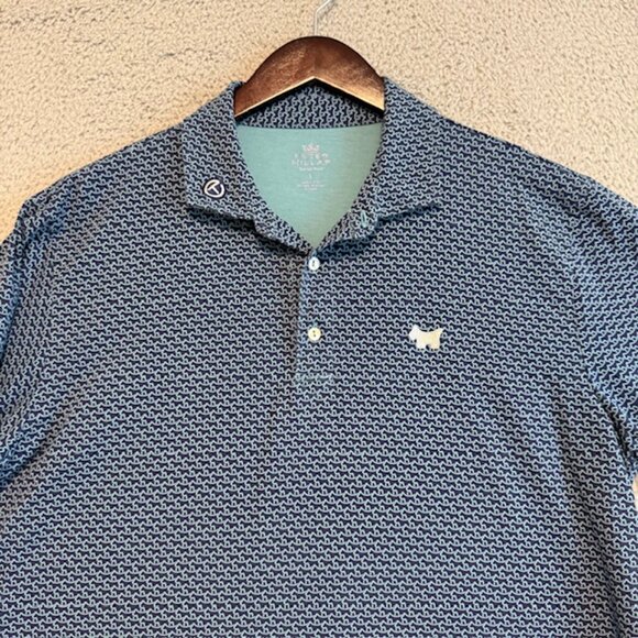 Scotty Cameron x Peter Millar Golf Polo Large Circle T Logo Dog All Over Print - - Picture 2 of 16